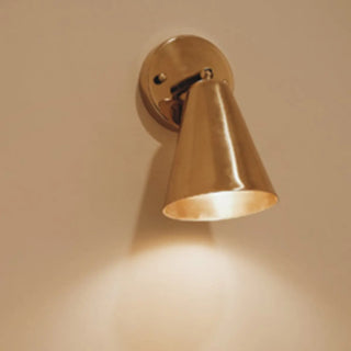 Adjustable Brass Cone Bathroom Mirror Vanity Light Zawala Image - 6