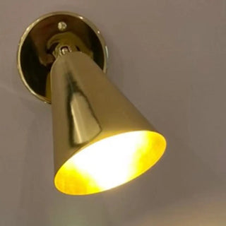 Adjustable Brass Cone Bathroom Mirror Vanity Light Zawala Image - 7