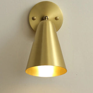 Adjustable Brass Cone Bathroom Mirror Vanity Light Zawala Image - 8