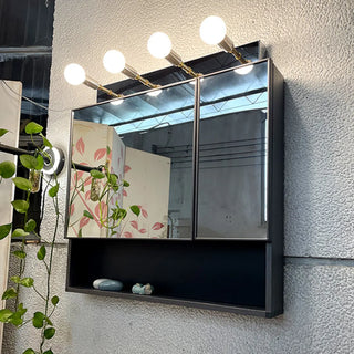 ZOWALA - Adjustable Bulbs Silver Rectangular Vanity Light Image - 5