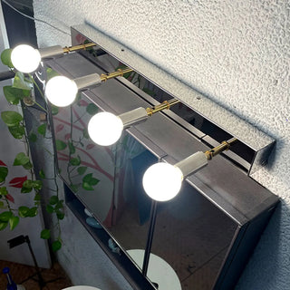ZOWALA - Adjustable Bulbs Silver Rectangular Vanity Light Image - 9