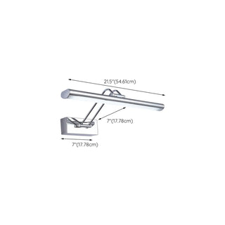 Adjustable Chrome Linear Bathroom Vanity Light Fixture Zawala Image - 11