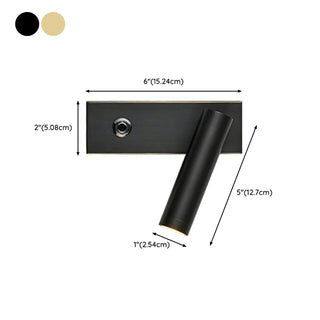 Adjustable Cylindrical Metal Reading Wall Bedroom Lamp Zawala #size