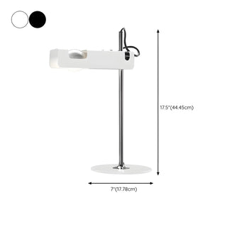 Creative Bedroom Black Geometric Metal Table Lamp Zawala #size