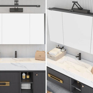 Adjustable Black Cylinder Vanity Mirror Light Fixture Zawala Image - 13