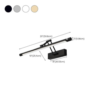 Adjustable Black Cylinder Vanity Mirror Light Fixture Zawala Image - 16