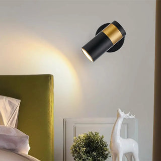 Bedroom Cylinder Adjustable Metal LED Wall Light Zawala Image - 3