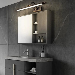 Adjustable Gold Modern Cylinder LED Vanity Light Zawala Image - 3