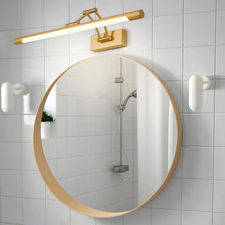 Adjustable Gold Modern Cylinder LED Vanity Light Zawala Image - 5