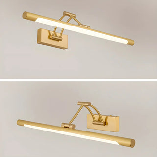 Adjustable Gold Modern Cylinder LED Vanity Light Zawala Image - 7