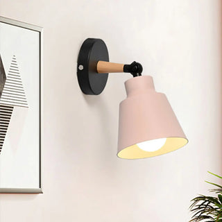 Bedroom Adjustable Grey Cone Metal LED Wall Sconce Zawala Image - 5