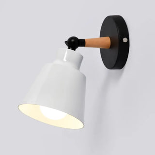 Bedroom Adjustable Grey Cone Metal LED Wall Sconce Zawala Image - 8