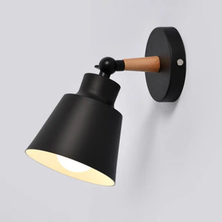 Bedroom Adjustable Grey Cone Metal LED Wall Sconce Zawala Image - 9