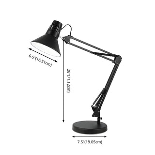 Simple Black Adjustable Metal Arm Study Table Lamp Zawala #size