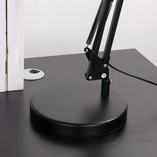 Simple Black Adjustable Metal Arm Study Table Lamp Zawala Image - 7