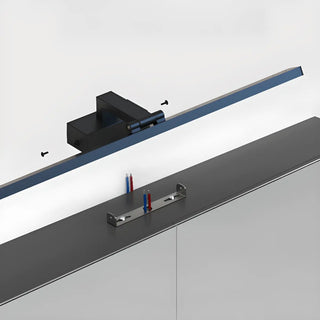 ZOWALA - Modern Rectangular Chrome LED Bathroom Vanity Light Image - 9