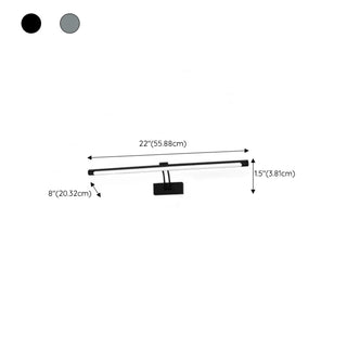 ZOWALA - Slim Modern Adjustable Black Linear Vanity Light Image - 18