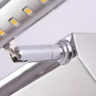 Adjustable Sleek Sliver Cylinder LED Vanity Light Zawala Image - 11