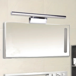 Adjustable Sleek Sliver Cylinder LED Vanity Light Zawala Image - 3