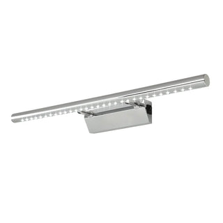 Adjustable Sleek Sliver Cylinder LED Vanity Light Zawala Image - 5