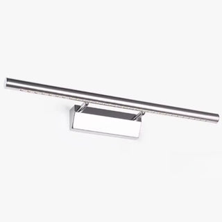 Adjustable Sleek Sliver Cylinder LED Vanity Light Zawala Image - 6