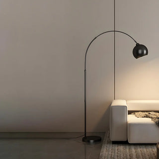 Adjustable Dome Modern Sliver Arched Floor Lamp Zawala Image - 2