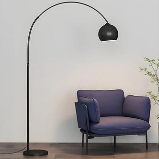 Adjustable Dome Modern Sliver Arched Floor Lamp Zawala Image - 6