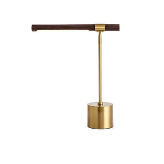 Living Room Modern Brown Linear Metal Table Lamp Zawala Image - 11