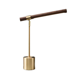 Living Room Modern Brown Linear Metal Table Lamp Zawala Image - 12