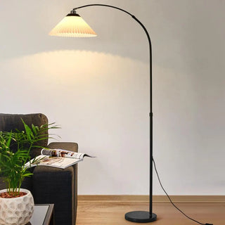 Adjustable Classic Cone Arched Metal Floor Lamp Zawala Image - 1