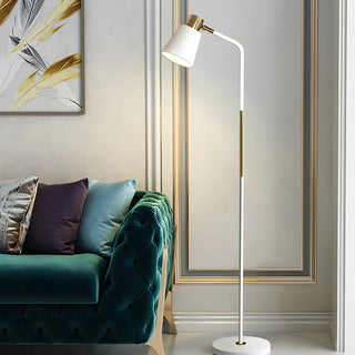 Adjustable Minimalist Green Tapered Metal Floor Lamp Zawala Image - 1