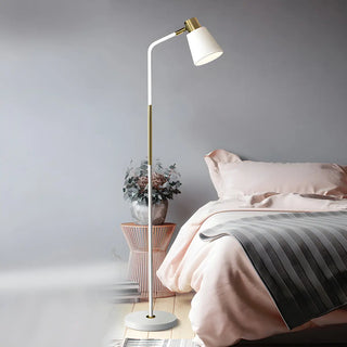 Adjustable Minimalist Green Tapered Metal Floor Lamp Zawala Image - 5