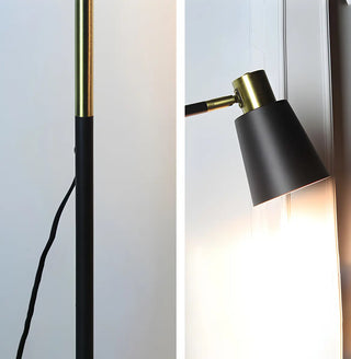 Adjustable Minimalist Green Tapered Metal Floor Lamp Zawala Image - 6