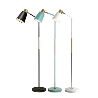 Adjustable Minimalist Green Tapered Metal Floor Lamp Zawala Image - 8