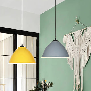 ZOWALA - Contemporary Bowl Aluminum Dining Room Pendant Light Image - 2