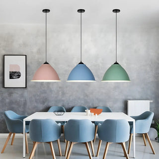 ZOWALA - Contemporary Bowl Aluminum Dining Room Pendant Light Image - 4