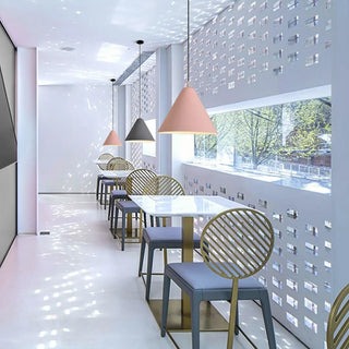 ZOWALA - Contemporary Colorful Aluminum Cone Pendant Light Image - 1