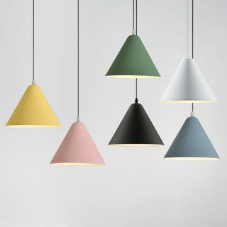 ZOWALA - Contemporary Colorful Aluminum Cone Pendant Light Image - 16