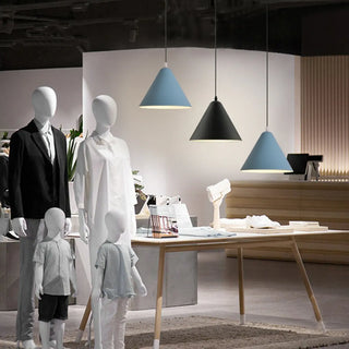 ZOWALA - Contemporary Colorful Aluminum Cone Pendant Light Image - 3