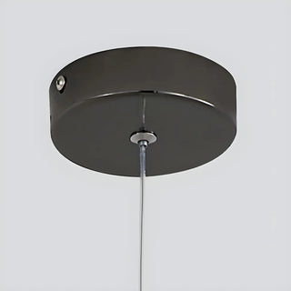 ZOWALA - Amber Clear Glass Circle Dining Room Bubble Chandelier Image - 20