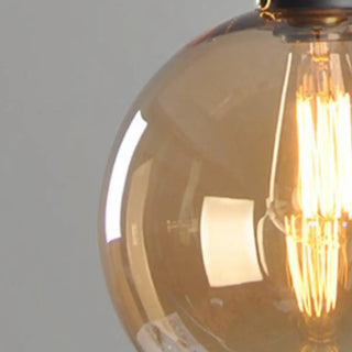 ZOWALA - Modern Amber Glass Vintage Cone Pendant Light Image - 12