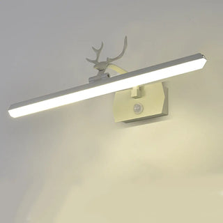ZOWALA - Modern Black Antler and Linear Bathroom Vanity Light Image - 4