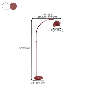 Adjustable Multiple Colors Dome and Arch Floor Lamp Zawala #size