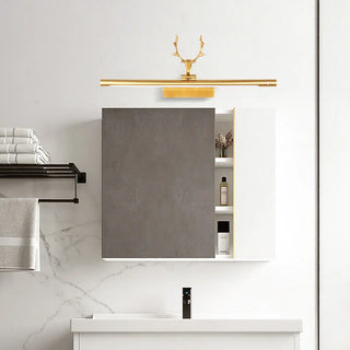 ZOWALA - Artistic Deer Antler and Linear Vanity Wall Light Image - 1