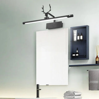 ZOWALA - Artistic Deer Antler and Linear Vanity Wall Light Image - 3
