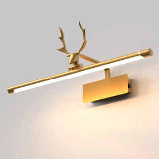 ZOWALA - Artistic Deer Antler and Linear Vanity Wall Light Image - 4