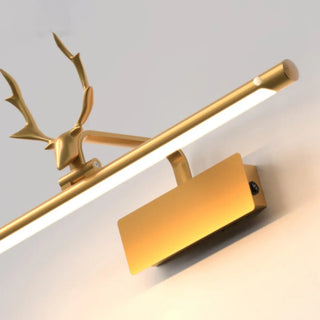 ZOWALA - Artistic Deer Antler and Linear Vanity Wall Light Image - 8