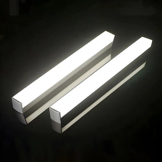 Modern Rectangular White Bathroom Vanity Wall Light Zawala Image - 4
