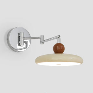 Adjustable Round Metal Bedroom Swing Arm Wall Sconce Zawala Image - 10