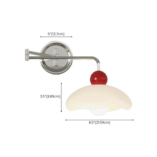 Adjustable Round Metal Bedroom Swing Arm Wall Sconce Zawala Image - 21